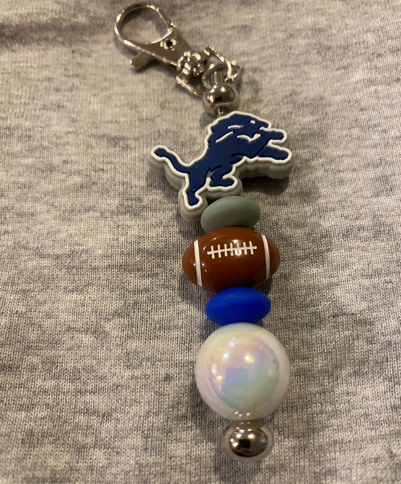 Lions Football Keychain