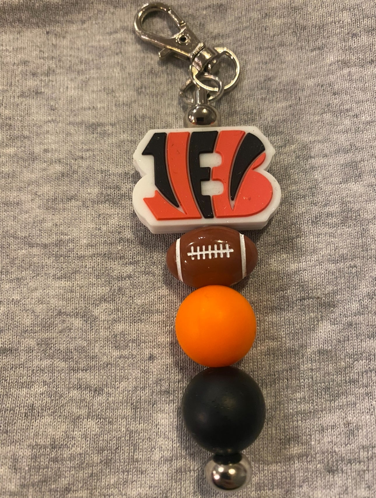 Bengals Football Keychain