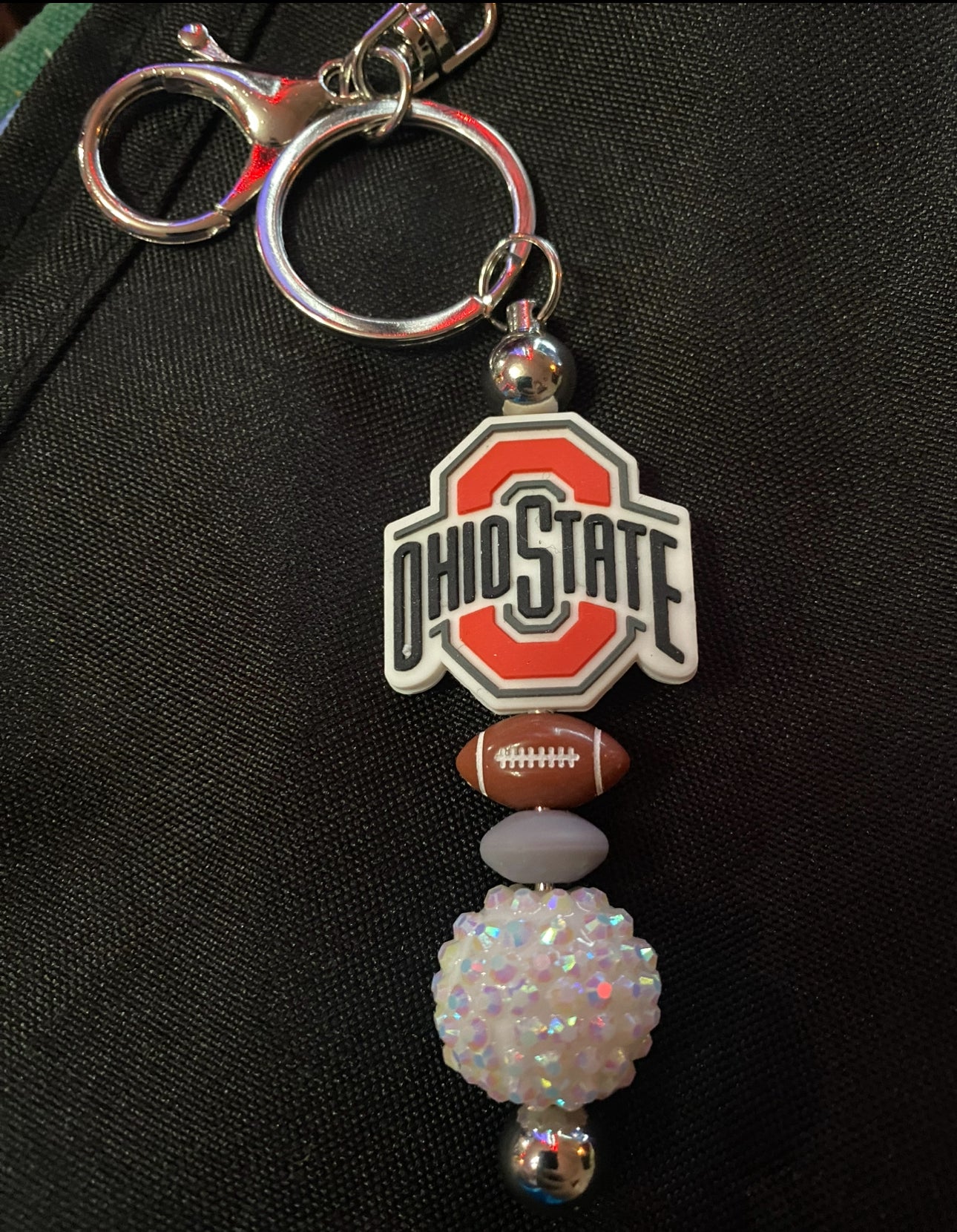 Ohio State Bling Keychain